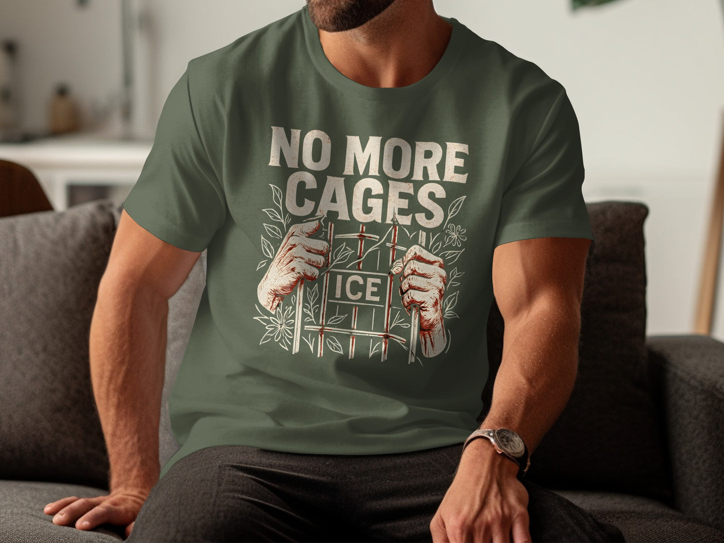 No More Cages ICE Print Graphic Tee Shirt product