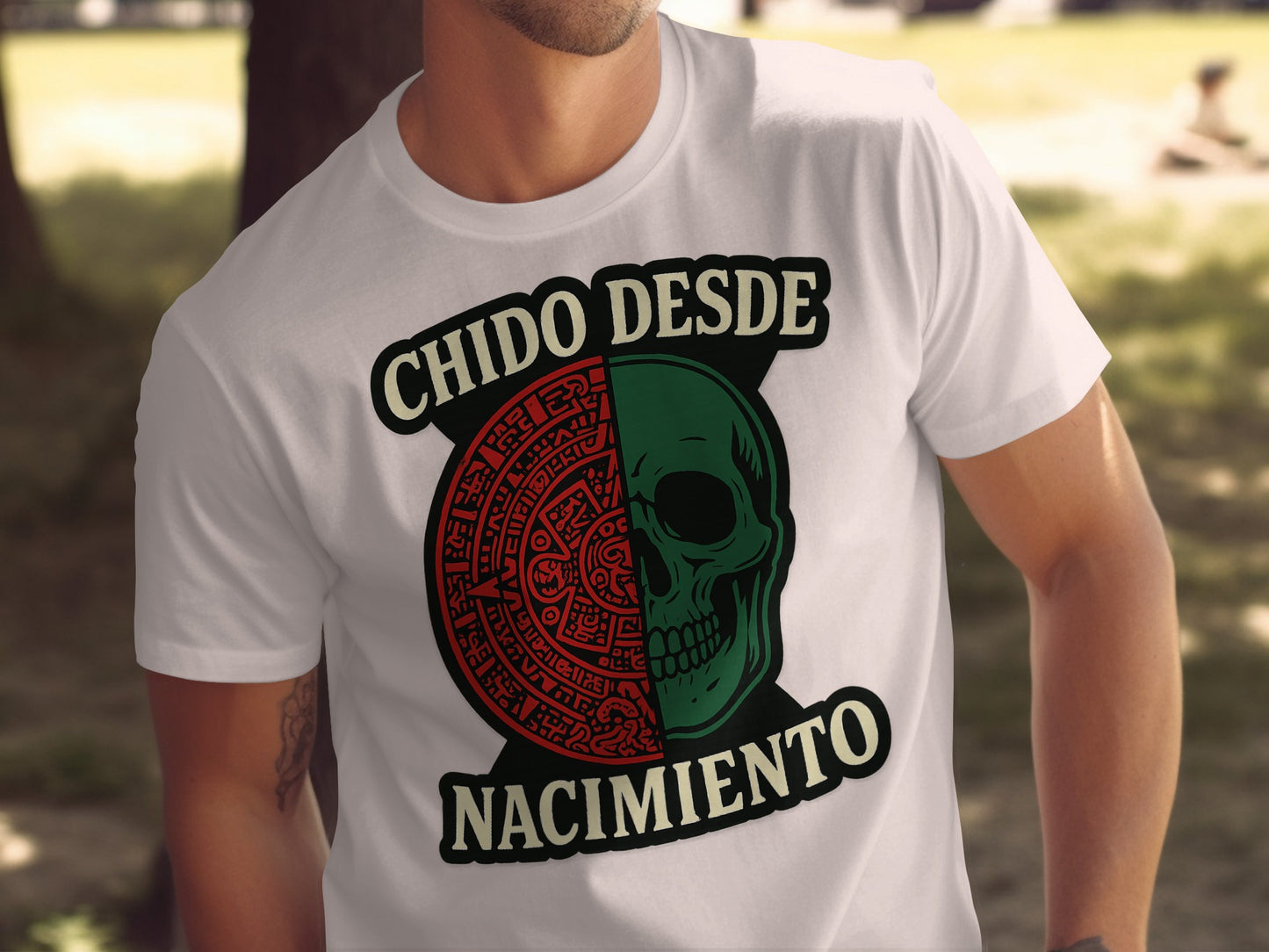 Chido Desde Nacimiento Graphic Skeleton Shirt product type