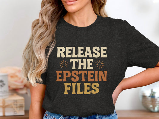 Release The Epstein Files Statement Shirt product type