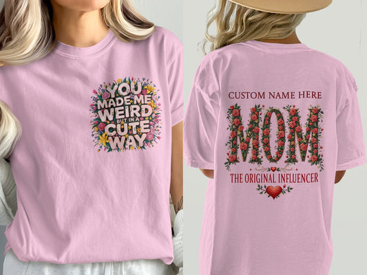 Custom Name Mom The Original Influencer T-shirt product