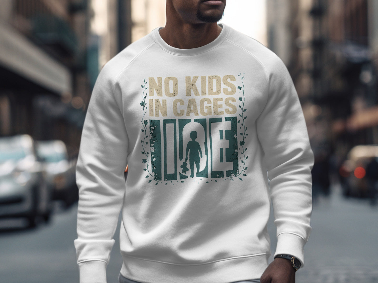 No Kids In Cages Statement Sweatshirt product