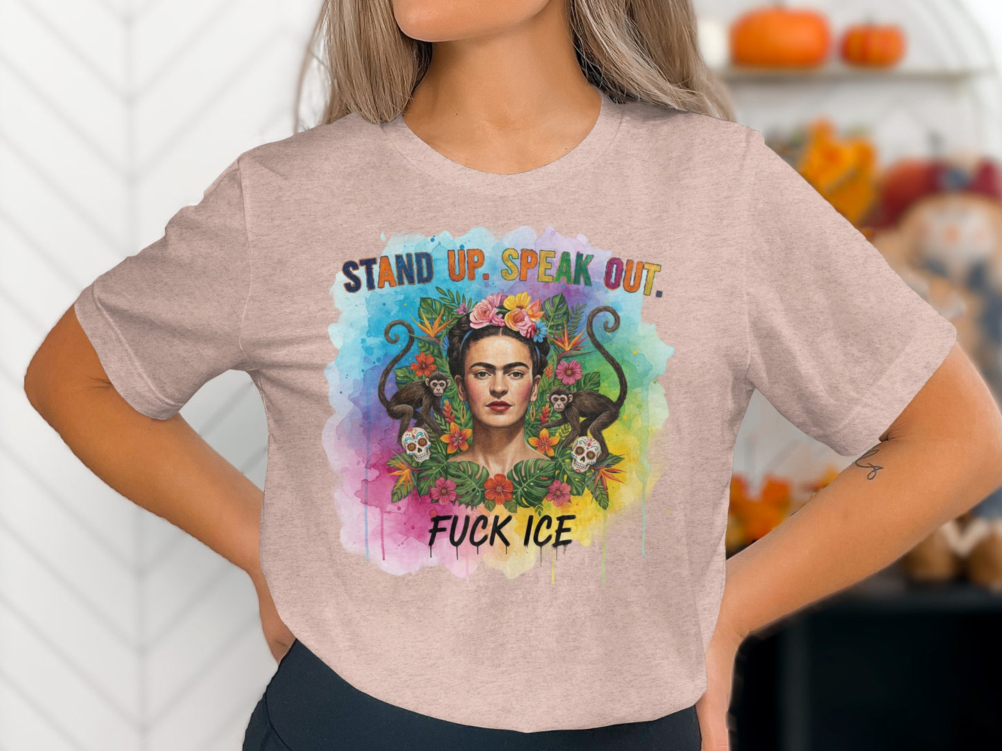 Stand Up Speak Out Fuck ICE Graphic T-Shirt product