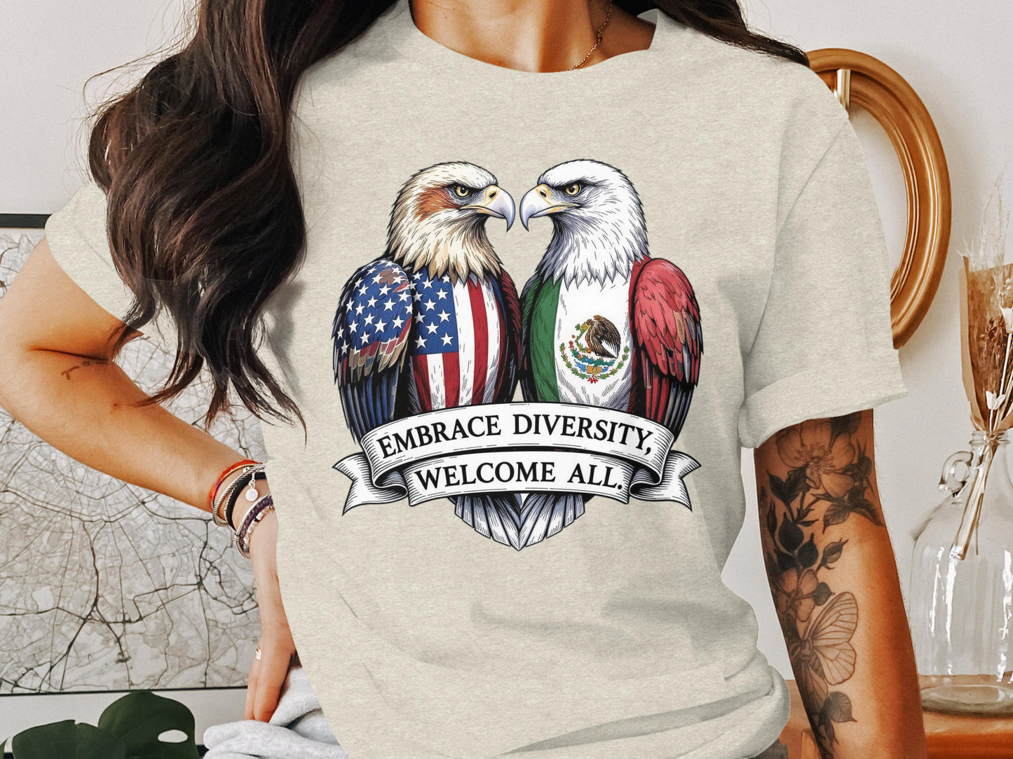 Embrace Diversity Welcome All Graphic T-Shirt product type