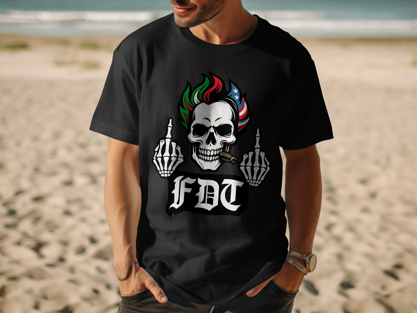 Skull Graphic FDT Printed T-shirt product