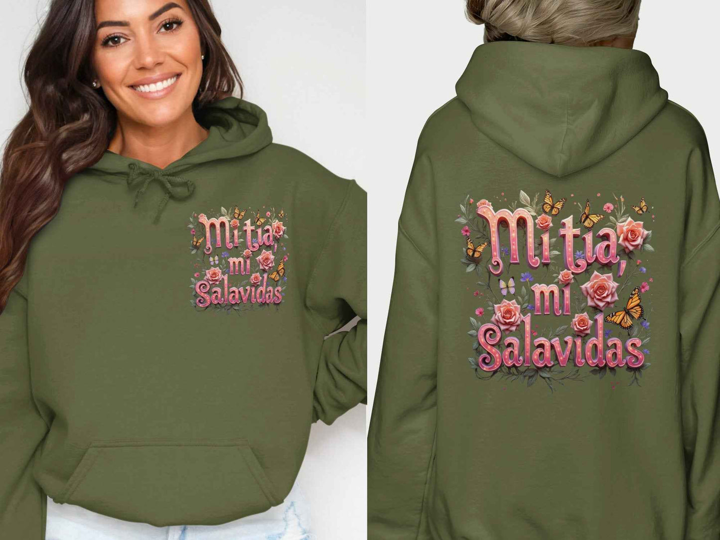 Mom Shirts - Floral Arrangement Design Hoodies for Moms
