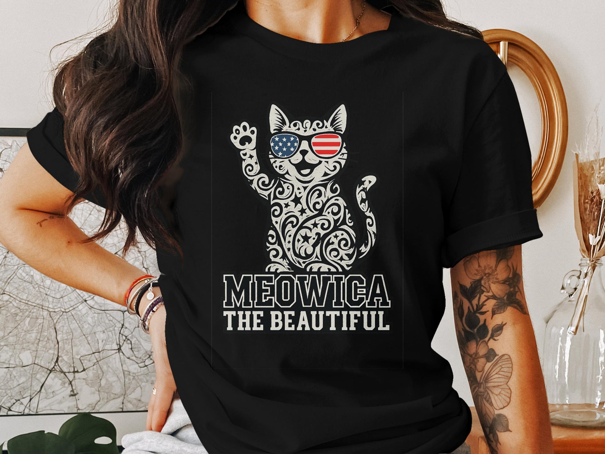 Meowica The Beautiful Cat Graphic Tee product