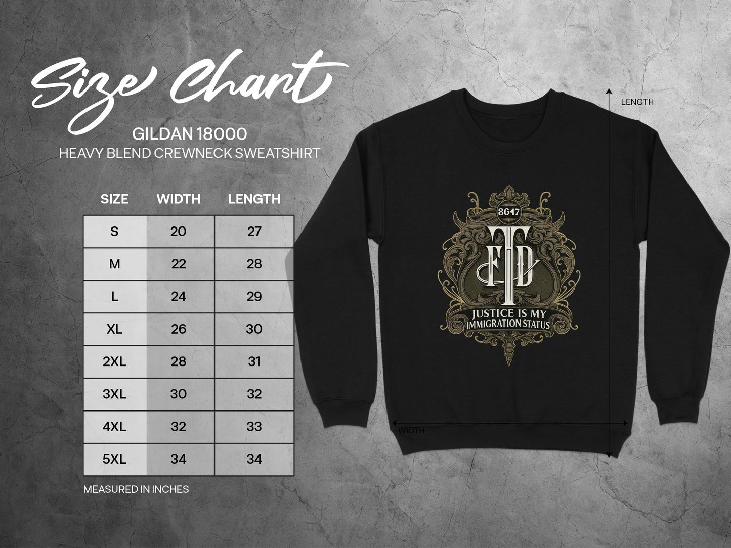 Justice Is My Immigrant Status Crewneck Sweatshirt product