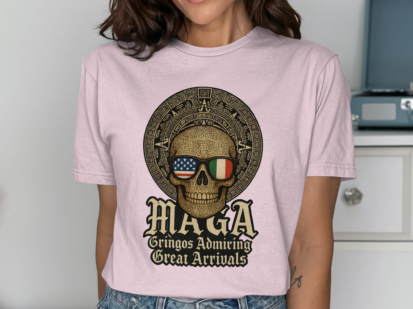 Maga Gringos Admiring Great Arrivals Graphic T-shirt product