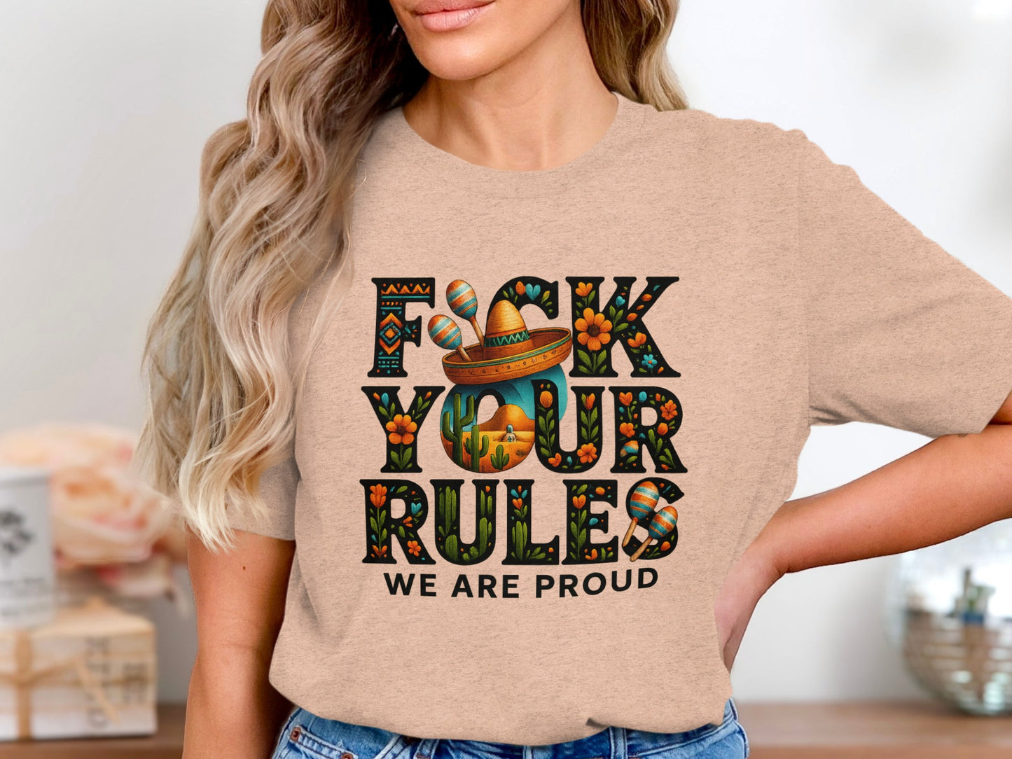 F*ck Your Rules We Are Proud Letter Print T-shirt product