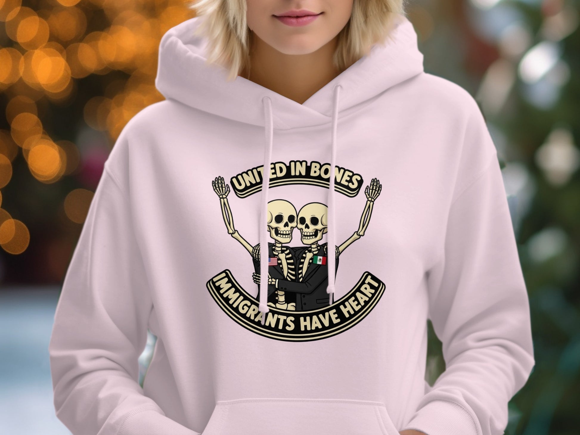 United in Bones Immigrants Have Heart Hoodie product