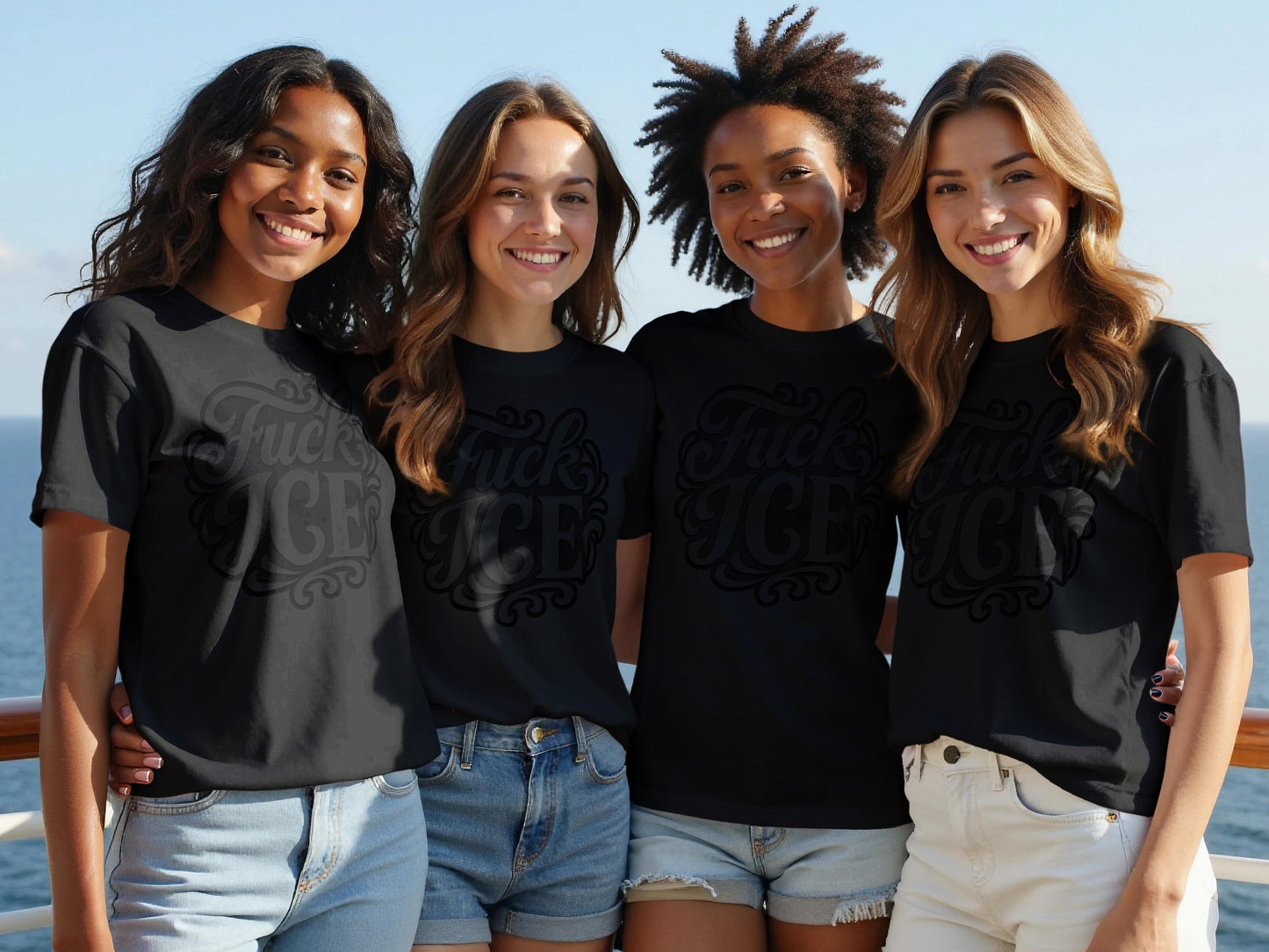 Empowering Graphic Tee Young Women Smiling product type