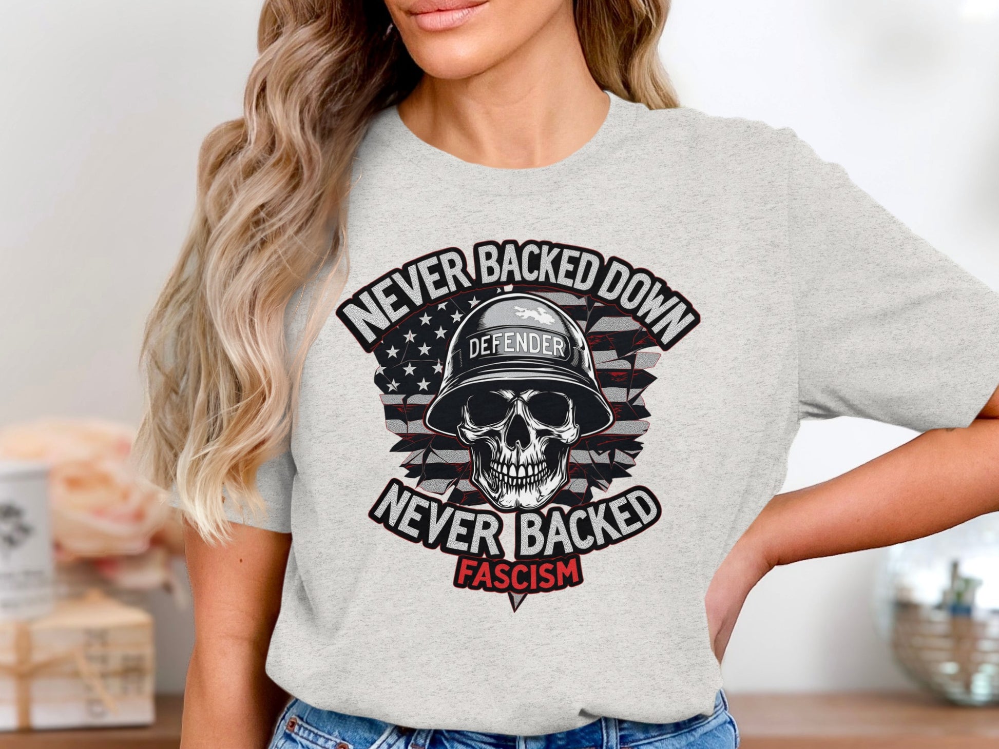 Never Backed Down Never Backed Fascism Shirt