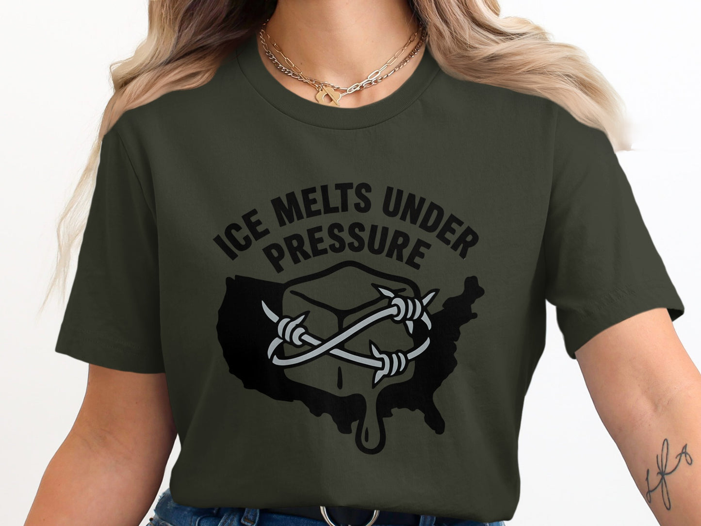 Ice Melts Under Pressure Graphic T-shirt product type