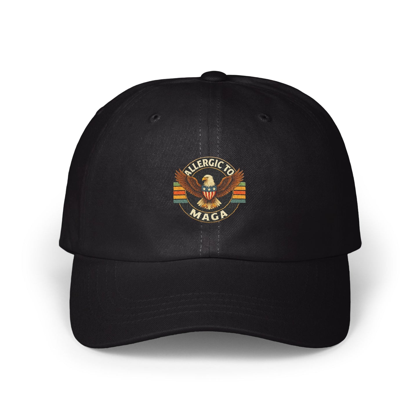 Allergic To MAGA Eagle Embroidered Baseball Cap product