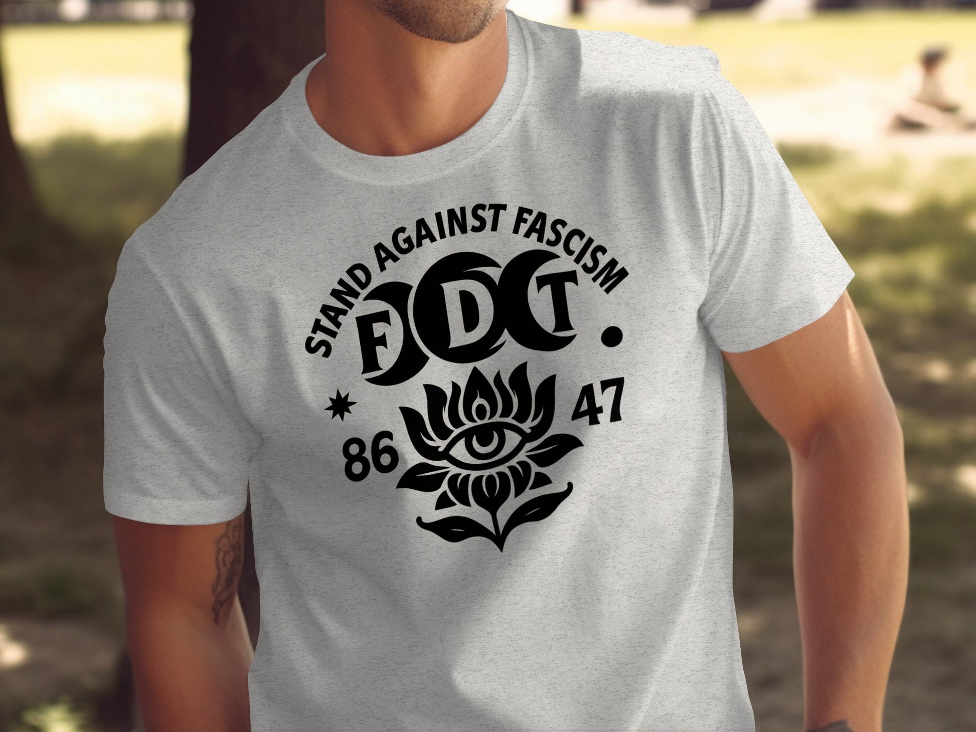 Stand Against Fascism FDCT 86 47 Printed T-shirt
