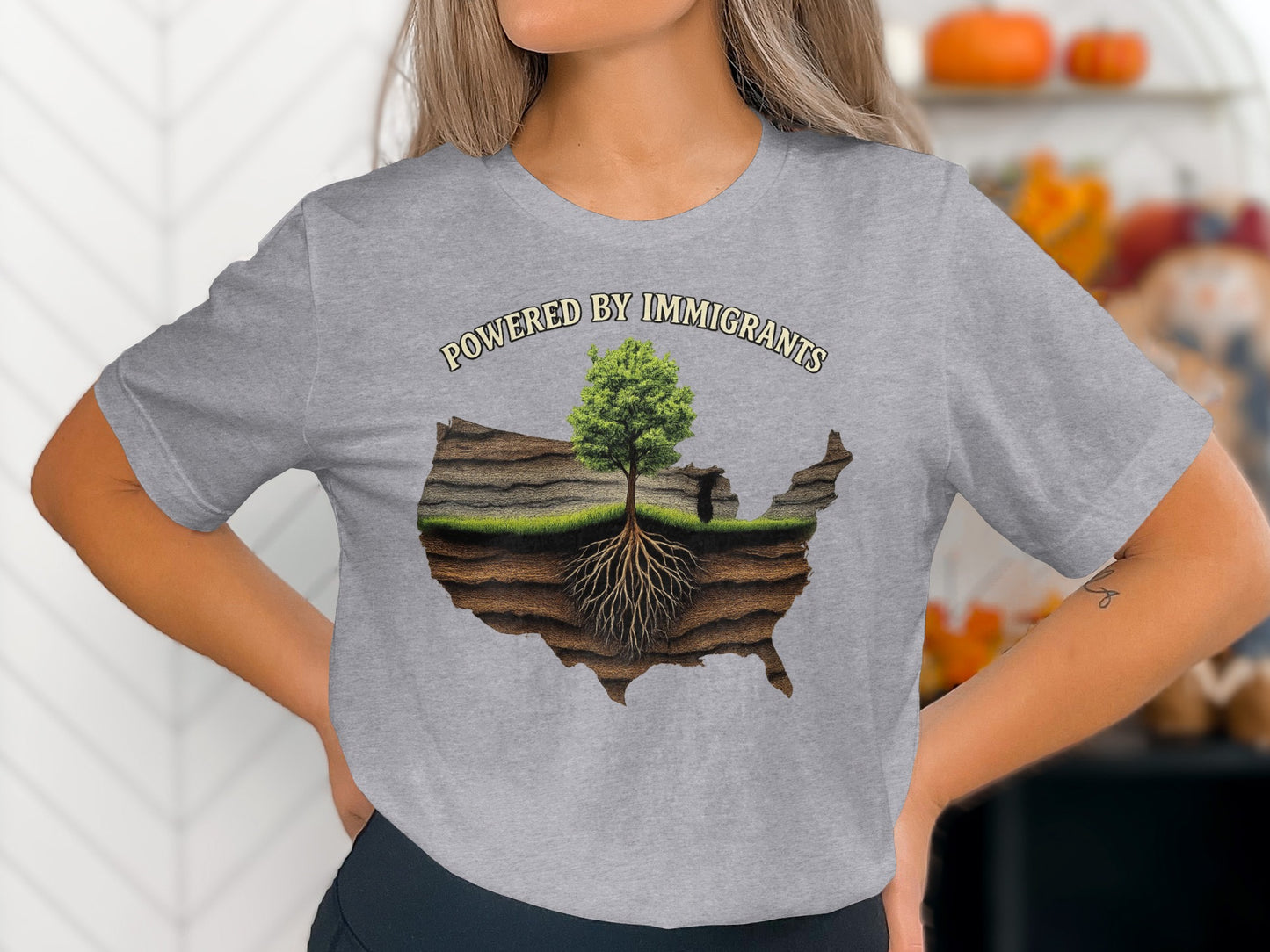 Powered by Immigrants Graphic Tee product type