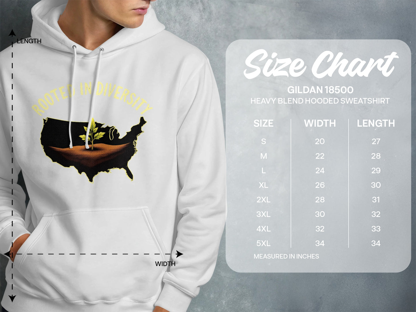 Rooted In Diversity Hooded Sweatshirt product type