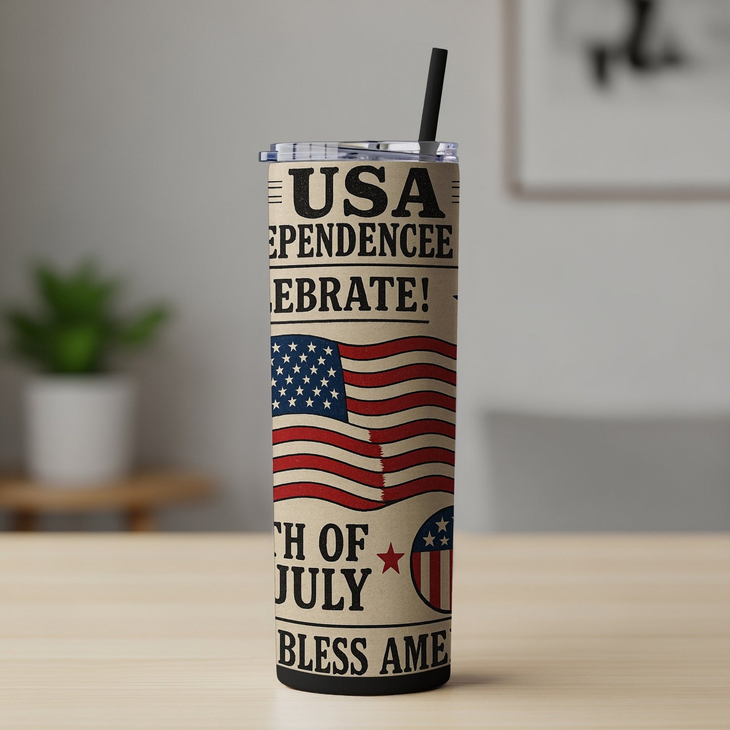 USA Independence Day Celebrate July 4th Tumbler product type