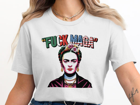 Colorful Fuck MAGA Frida Kahlo Graphic Tee product