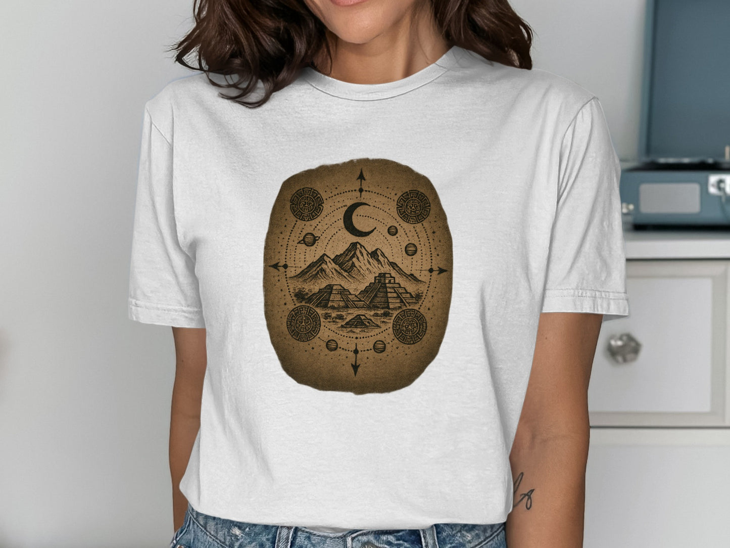 Celestial Mountain Ancient Symbol Design Shirt product