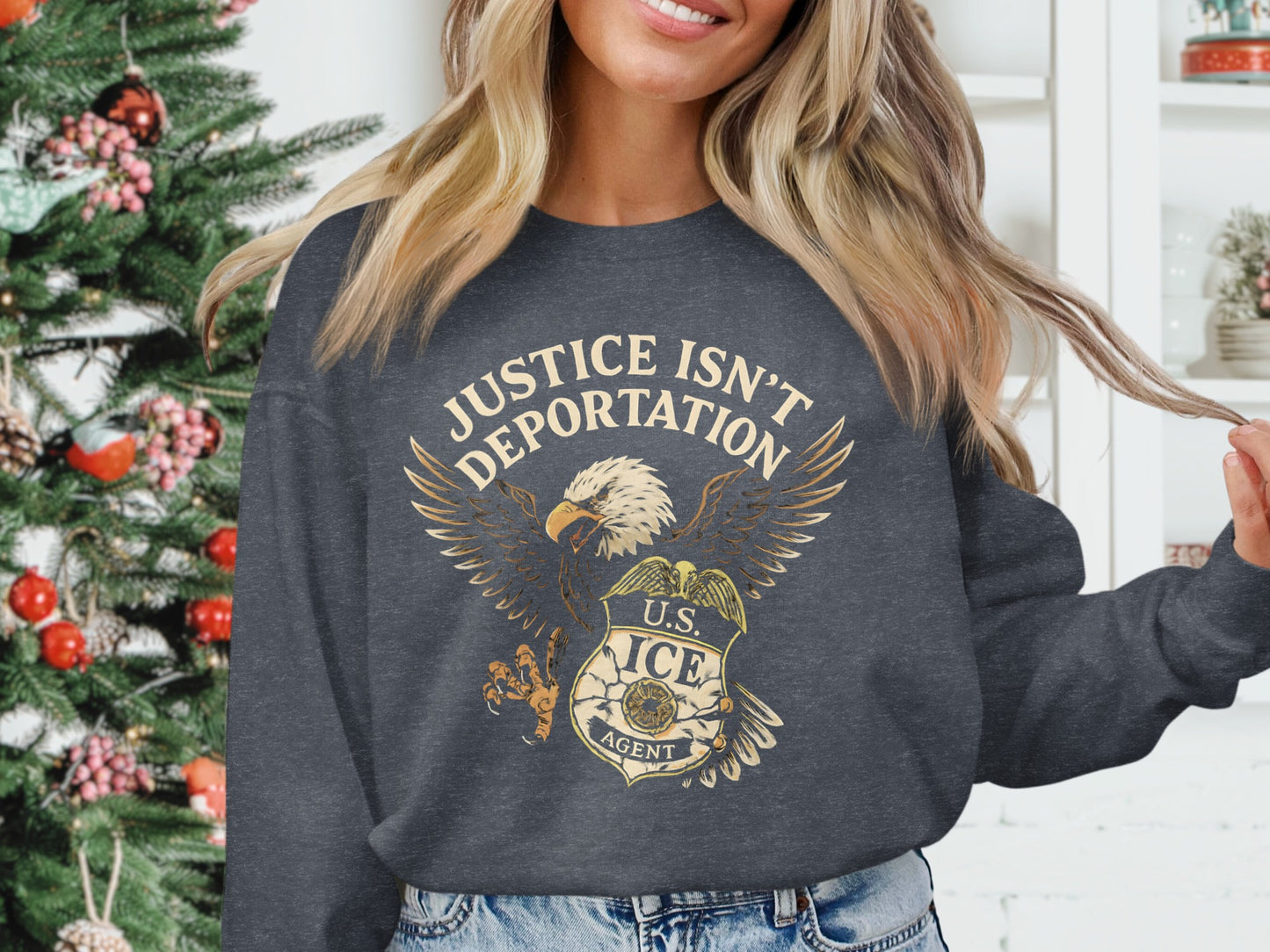 Justice Isn't Deportation U.S. ICE Agent product type
