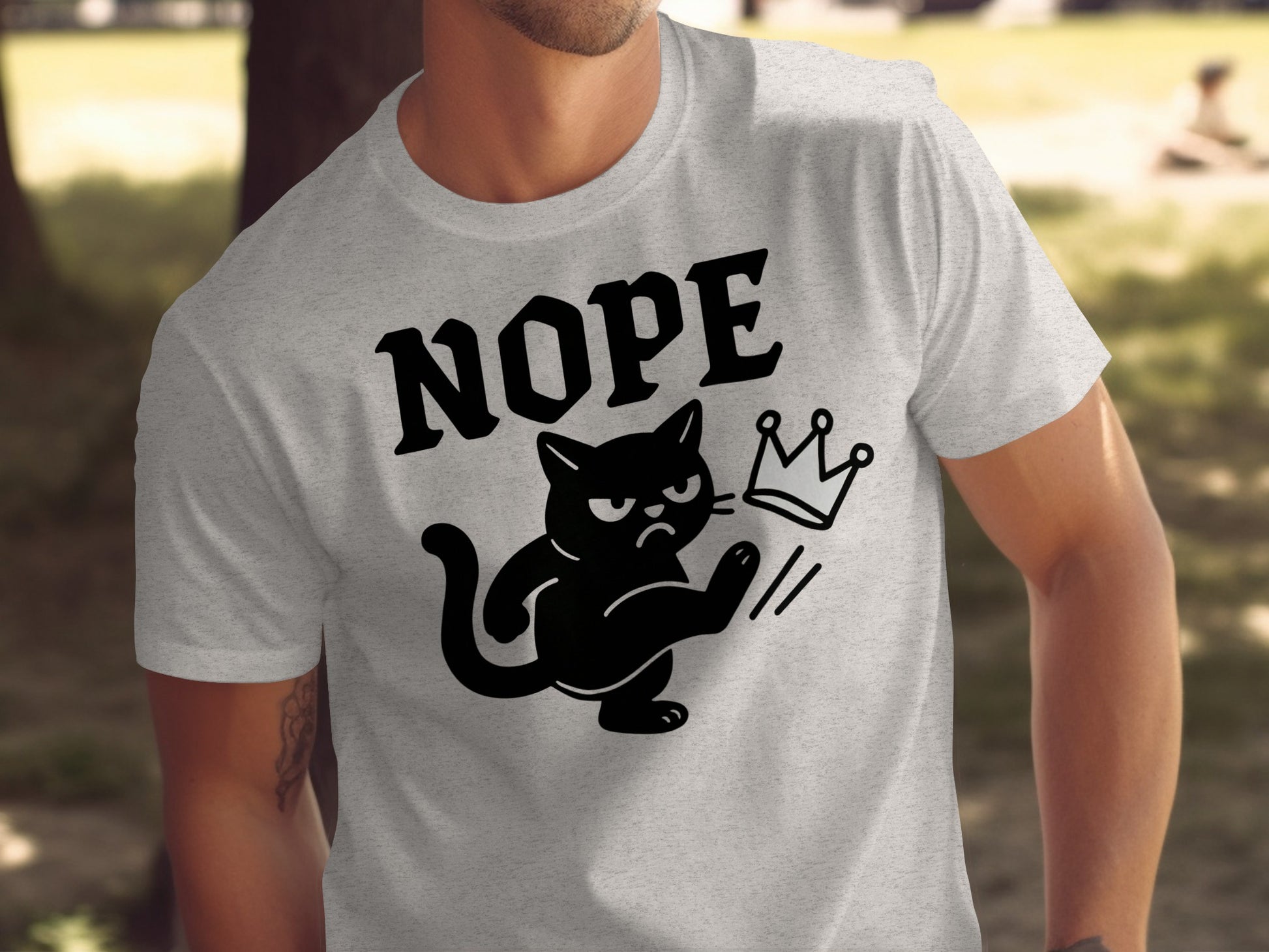 Nope Grumpy Cat Kick Crown Graphic Tee product