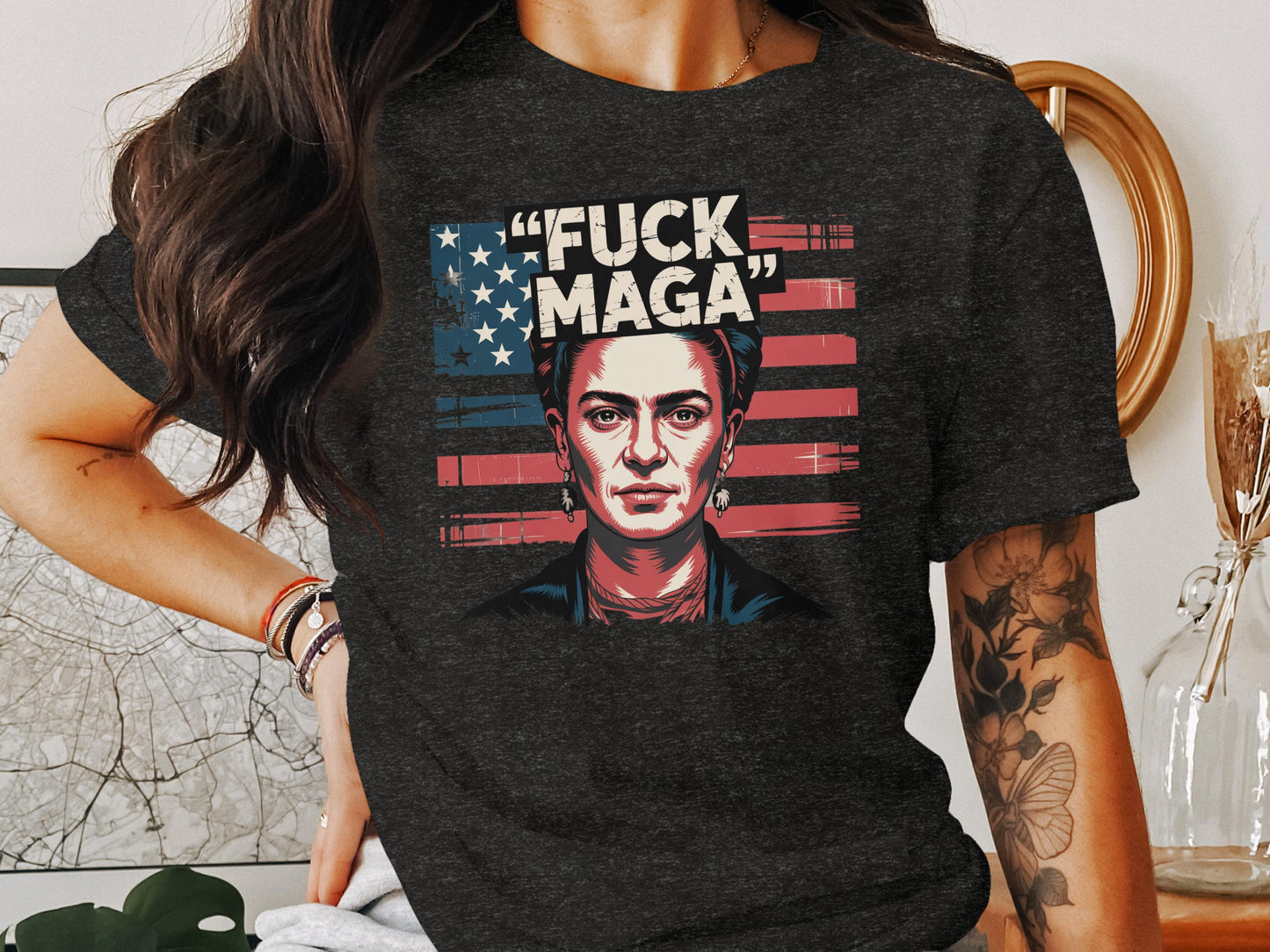 Frida Kahlo Political Parody Statement T-shirt product