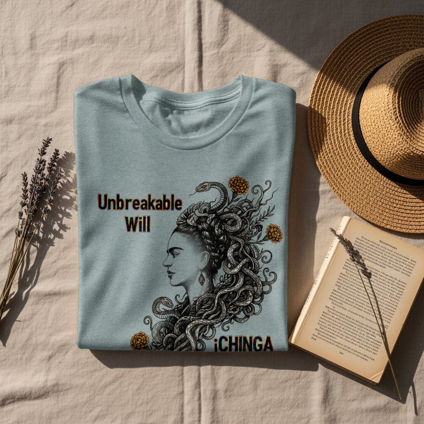 Unbreakable Will Frida Tattoo Art Graphic Tee product