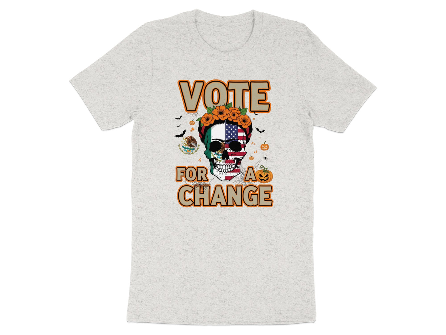 Vote For A Change Halloween Skull T-shirt product