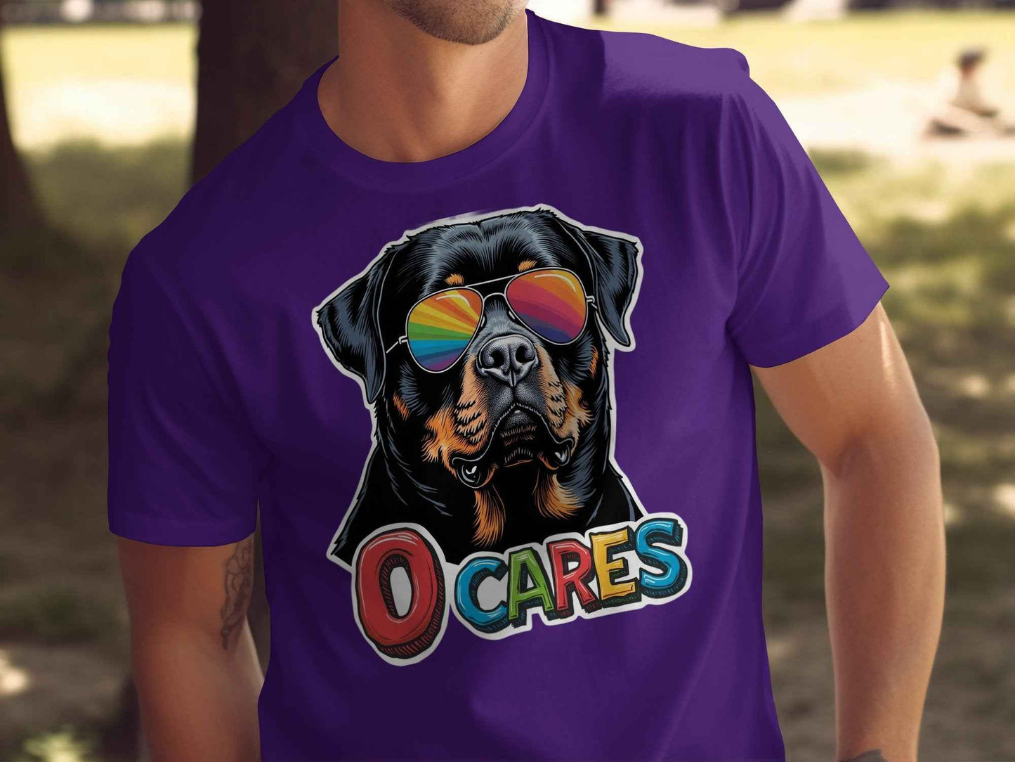 Pride Shirt: Vibrant Dog Graphic Print Tee for a Stylish Look