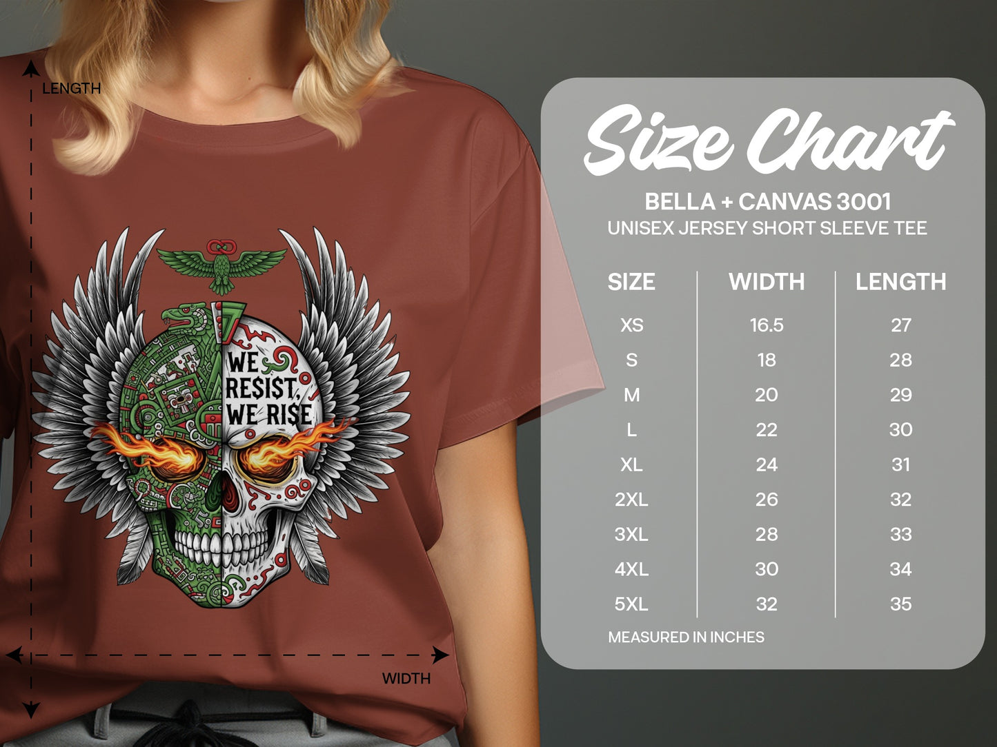We Resist We Rise Skull Graphic Unisex Jersey Tee product type