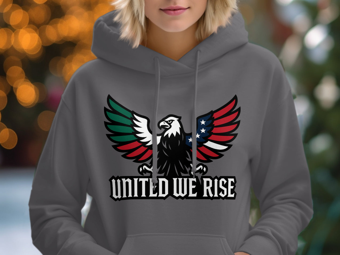 United We Rise Eagle Graphic Hoodie product