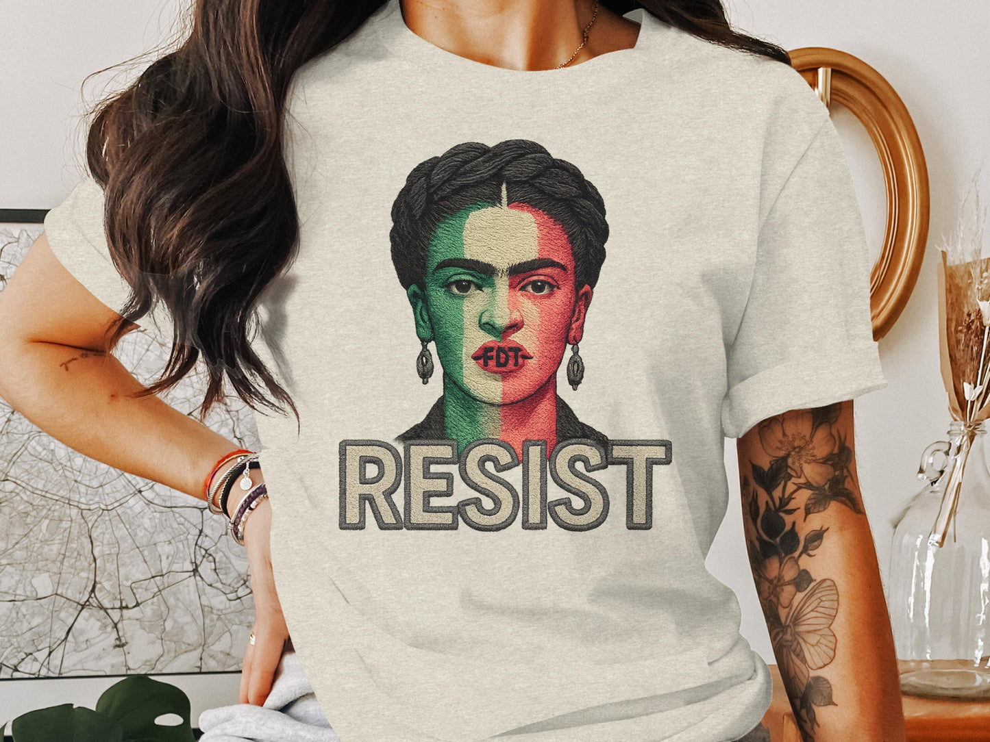 Resist Portrait Artistic Women's T-shirt product type