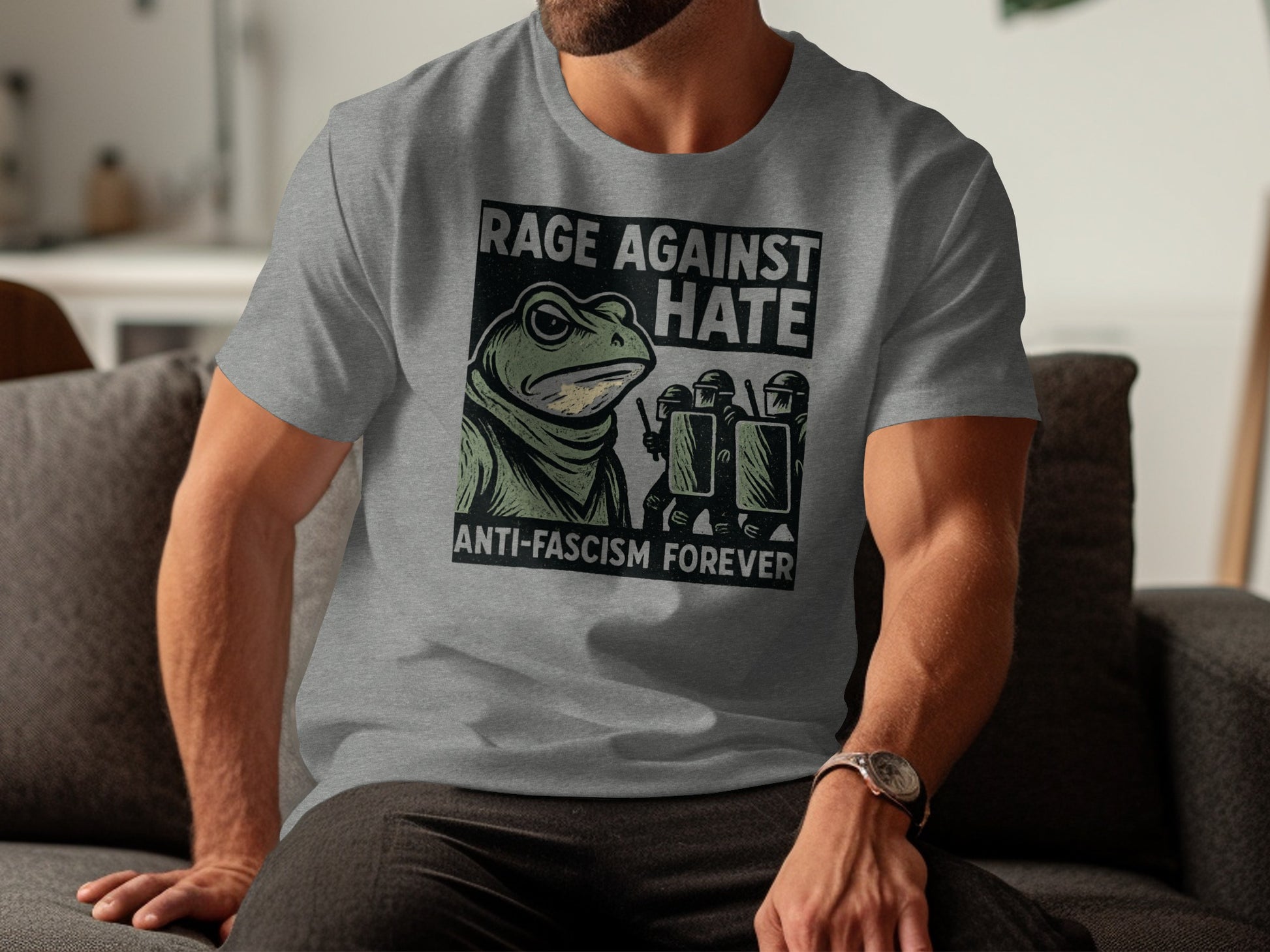 Rage Against Hate Anti-Fascism Forever T-shirt