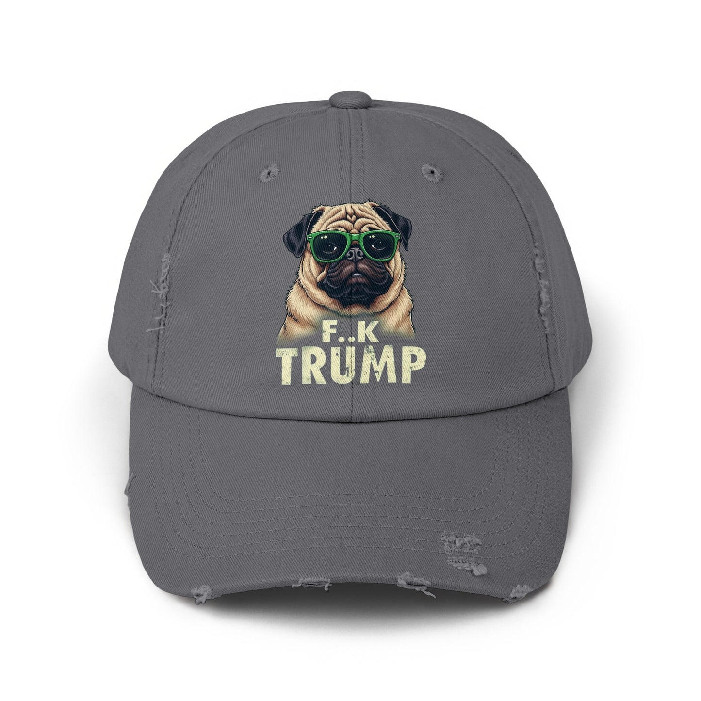 Pug Wearing Sunglasses F K Trump Design Hat product type