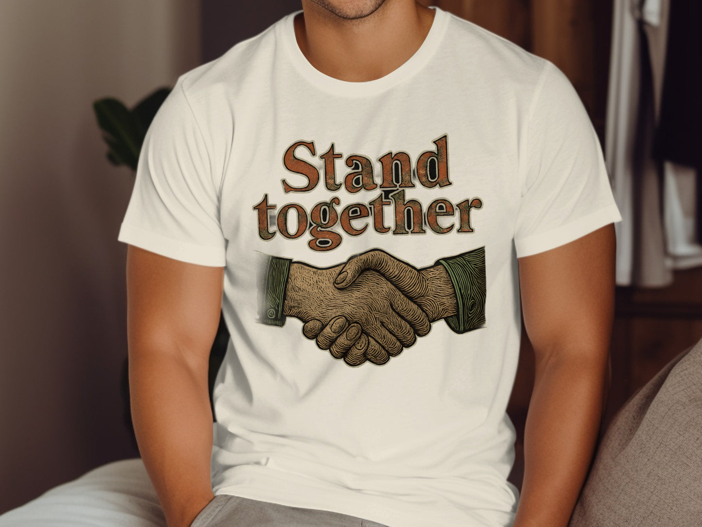 Stand together Handshake Graphic Tee product