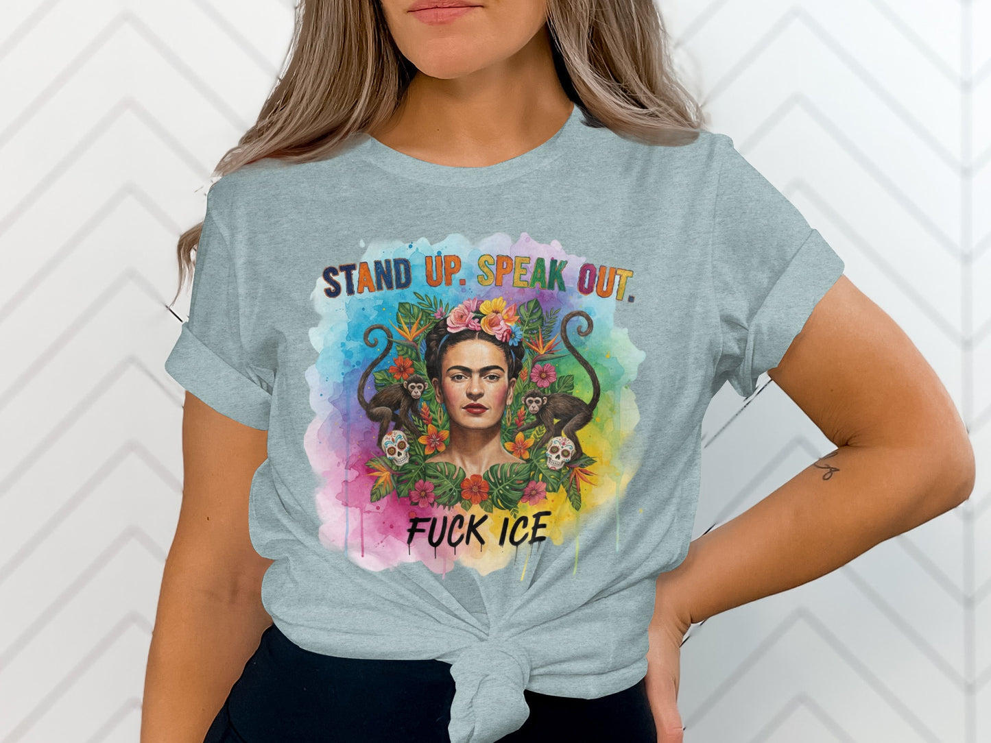 Stand Up Speak Out Fuck Ice Graphic T-shirt product