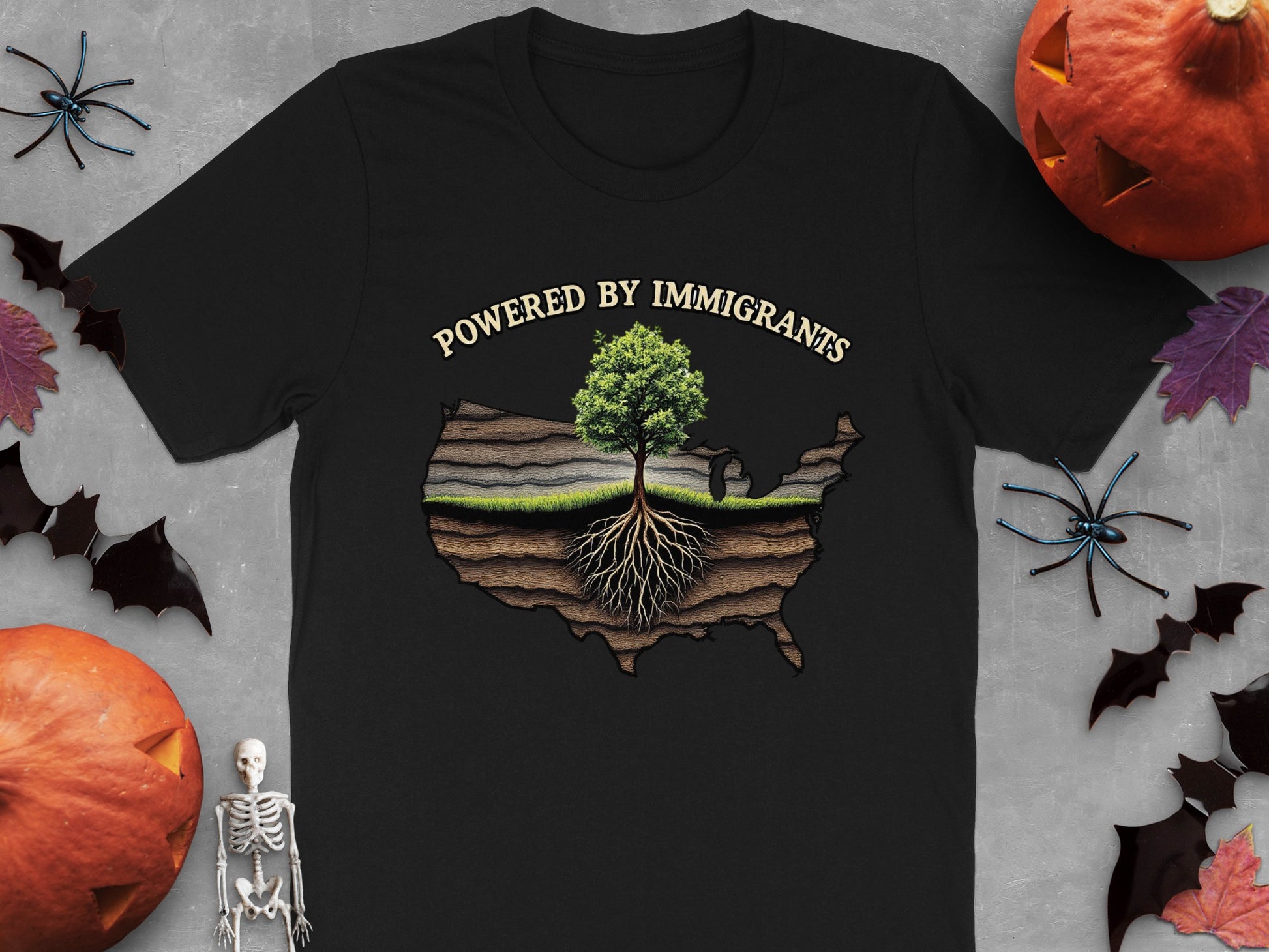 Powered By Immigrants Inspirational T-shirt product type