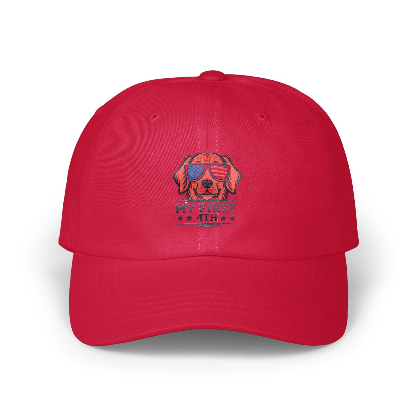 Patriotic Dog Design My First 4th of July Cap product type