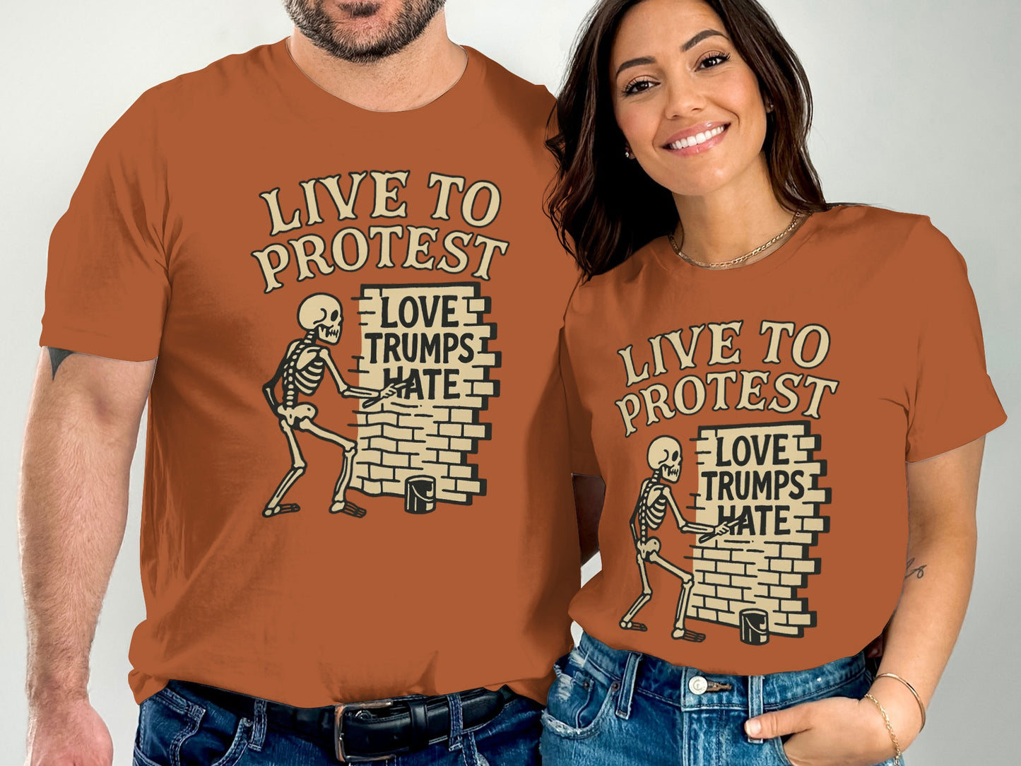 Live to Protest Love Trumps Hate T-shirt product type
