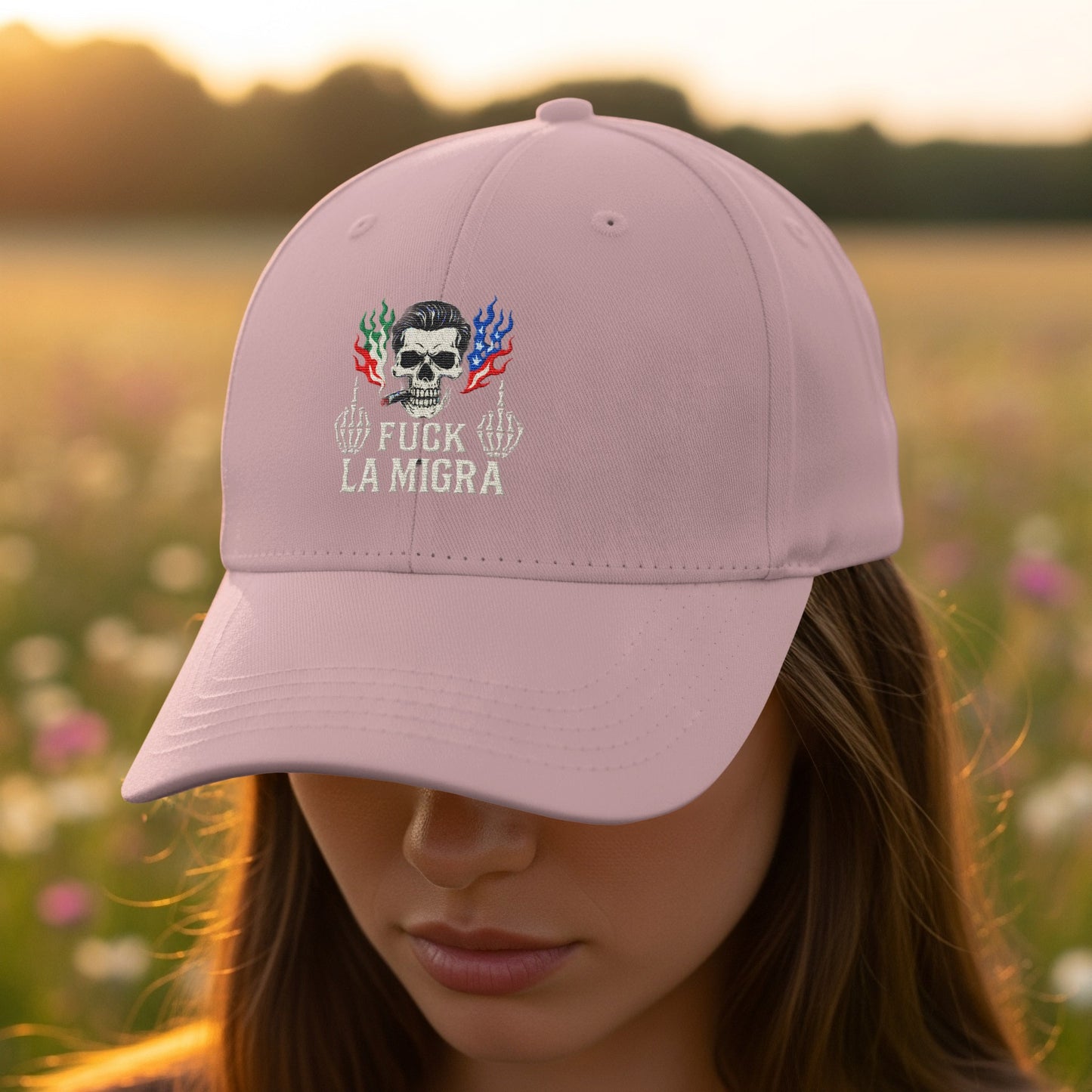 Bold Statement Skull Head Embroidered Hat product type
