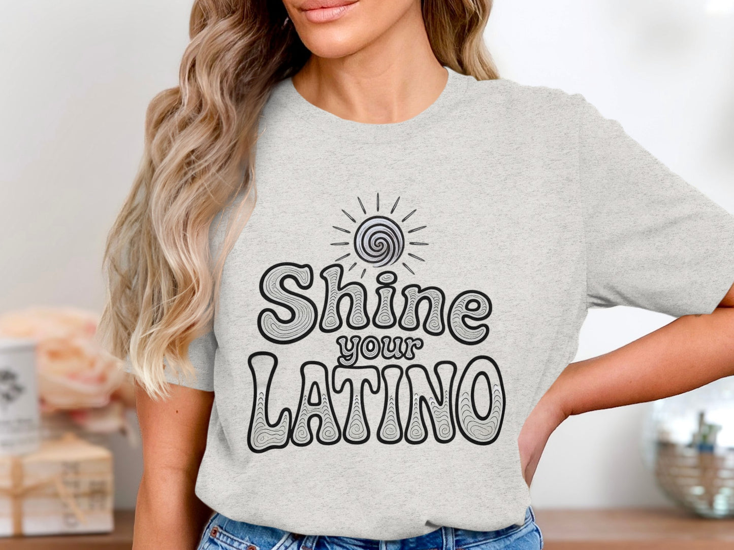 Shine Your Latino Graphic Tee Shirt product type