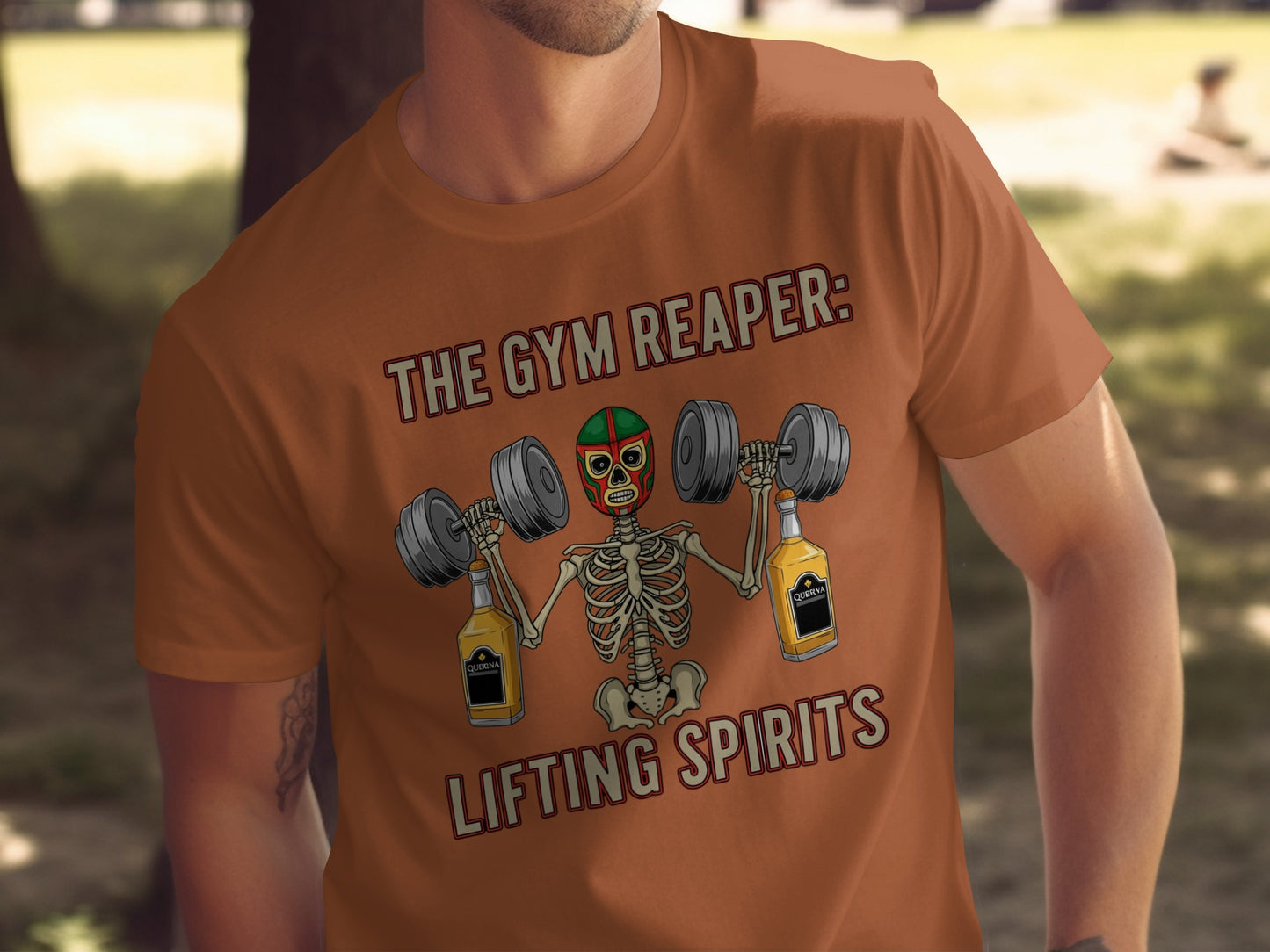 The Gym Reaper Lifting Spirits Graphic T-Shirt product