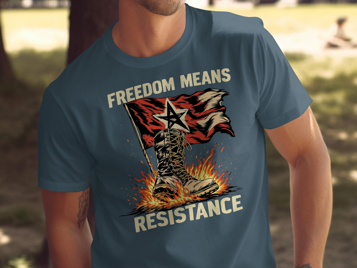 Freedom Means Resistance Graphic T-Shirt