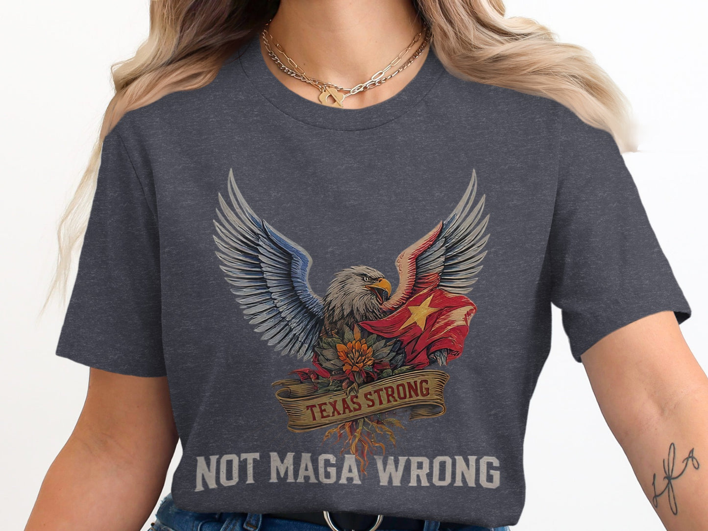 Texas Strong Eagle Graphic T-Shirt product type