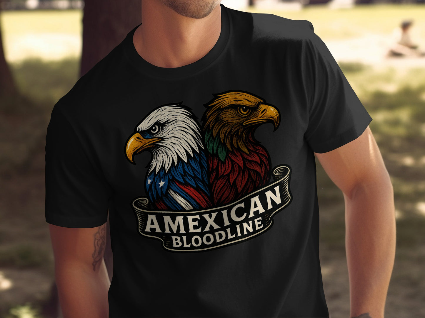 Amexican Bloodline Eagle Design T-shirt product