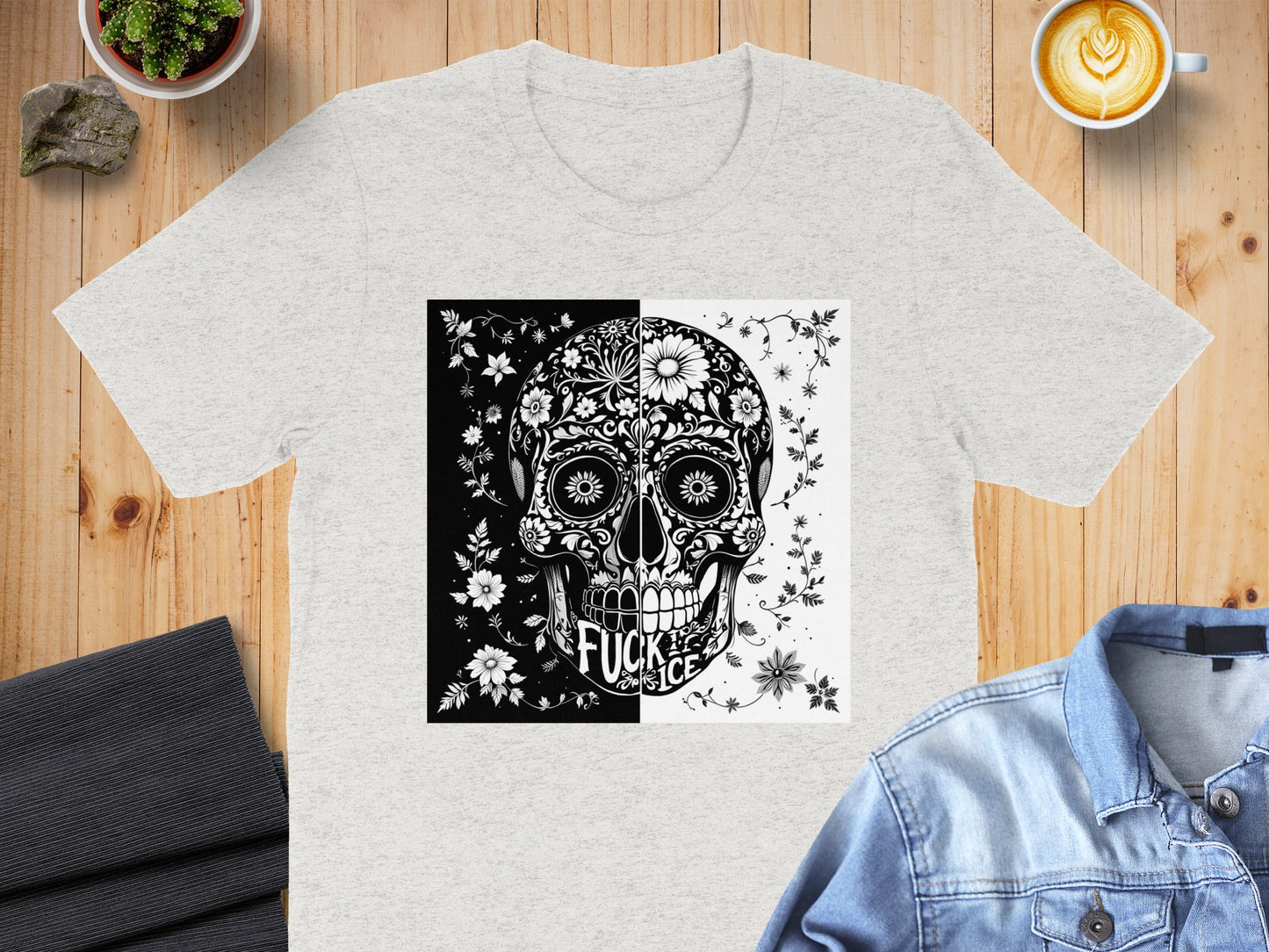 Stylish Skull Graphic Art Design T-Shirt product