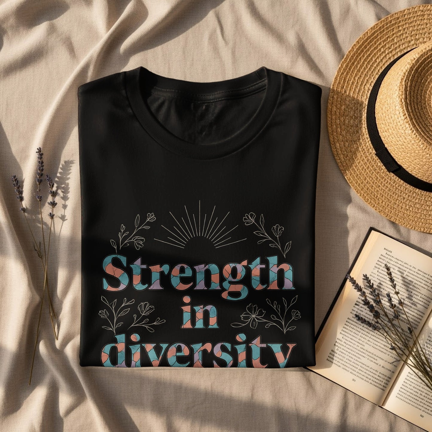 Strength in diversity graphic tee product