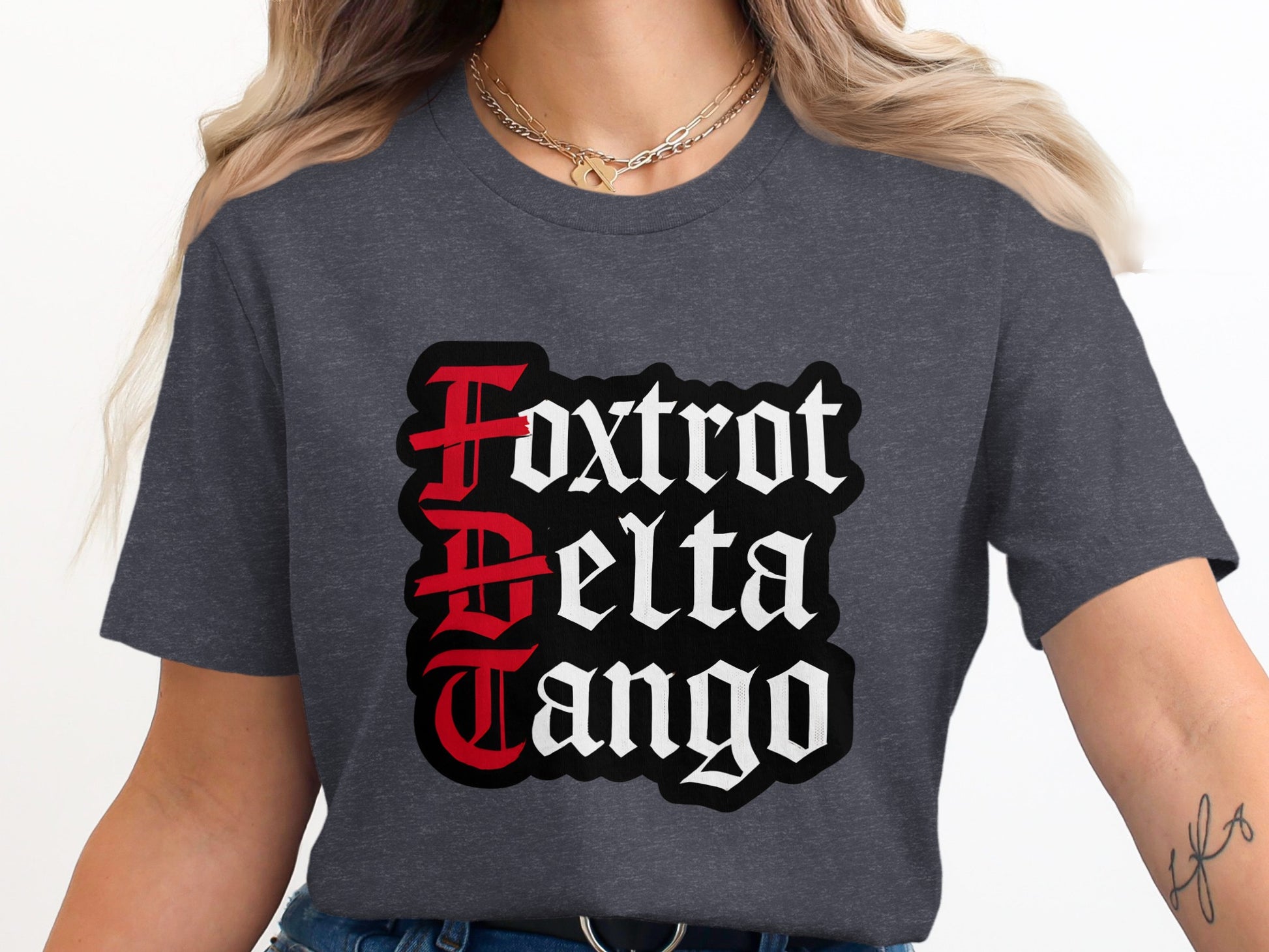 Stylish Foxtrot Delta Tango Statement Shirt product
