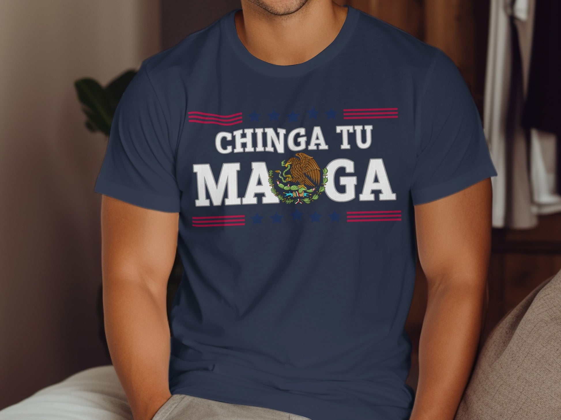 Chinga Tu MAGA Graphic T-Shirt for Statement Product